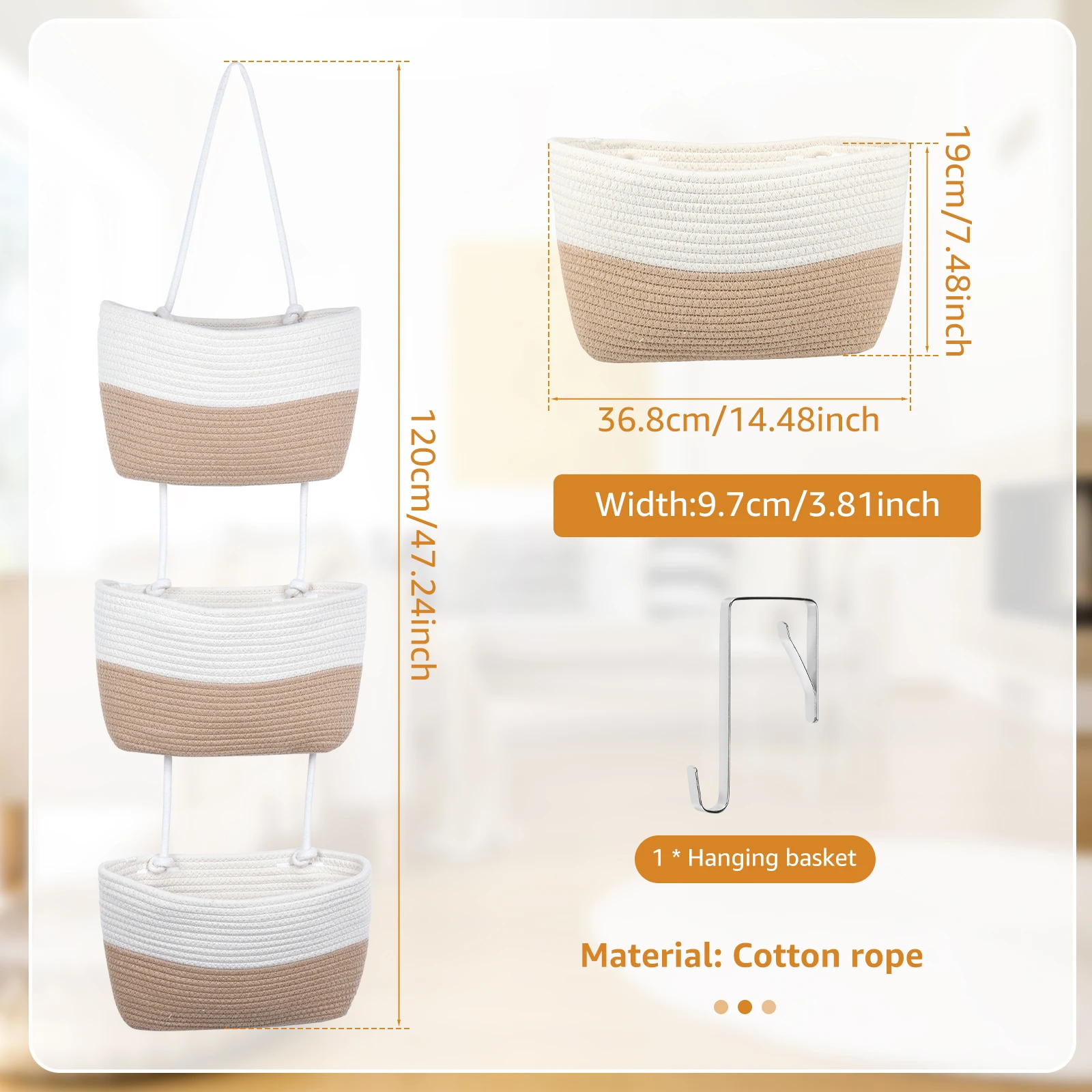2/3 Layers Hanging Shower Shelf Wall Mounted Storage Basket Bathroom Shelf Organizer Shampoo Holder Storage Rack Bathroom Basket 3
