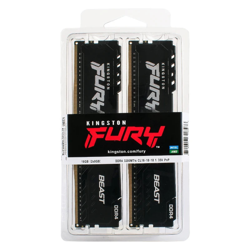 Kingston FURY DDR4 2666MHz 16GB ×4=64GB Kingston FURY Beast DDR4 Desktop Gaming Memory | Boost Your