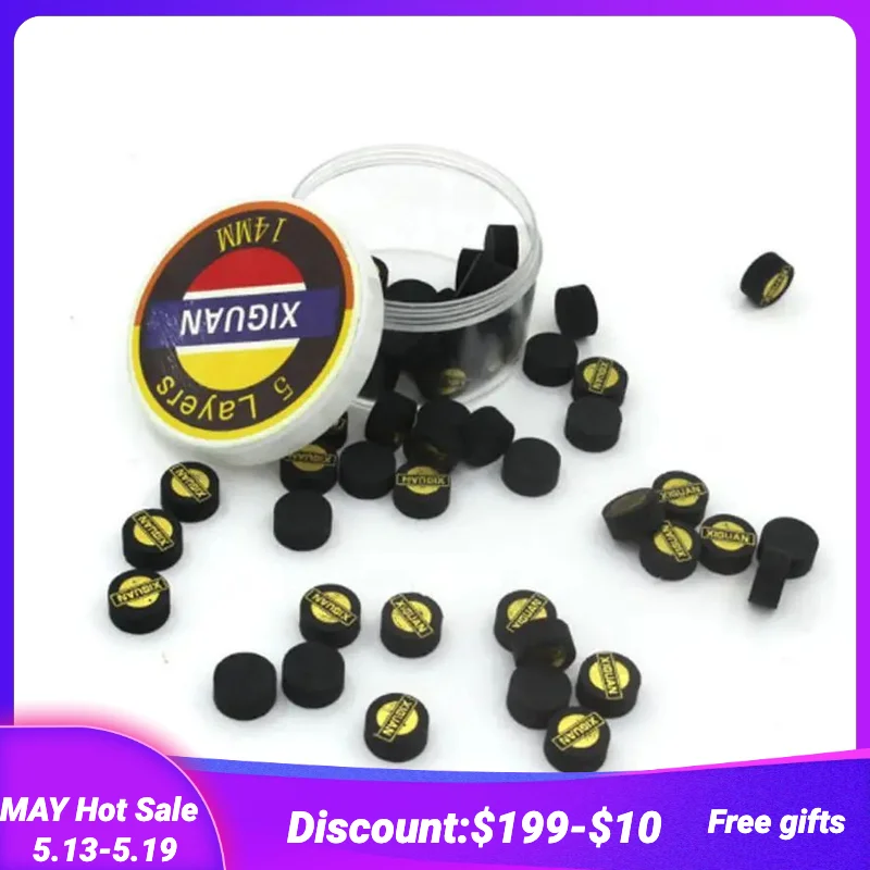 

Новинка 5 шт./партия высококачественный наконечник для бильярда 14 мм 5-слойный Профессиональный наконечник для бильярда прочные аксессуары для бильярда Китай