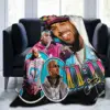 2024 Chris Brown 11 11 Tour Blanket Flannel Textile Decor HipHop Homage Relax Warm Throw Blanket for Bed Bedroom Bedding Throws 5
