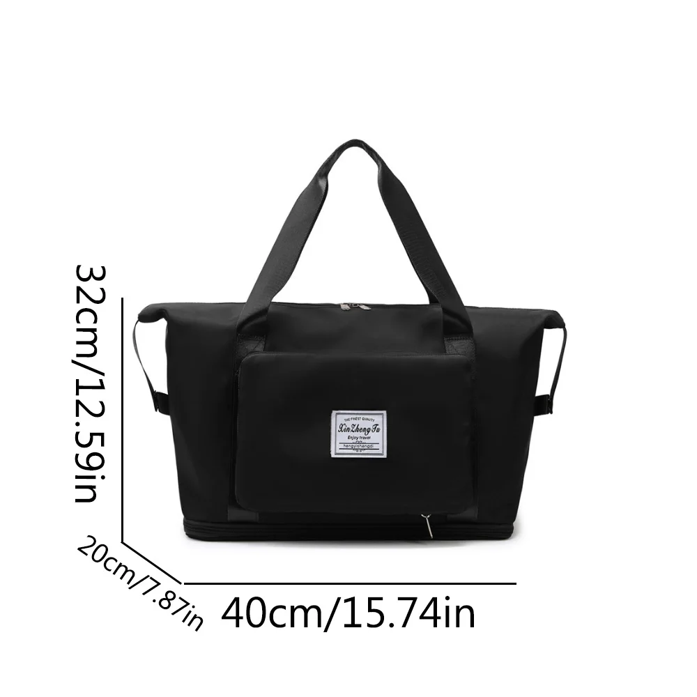 Foldable travel bag large capacity luggage bag dry and wet separation for swimming and fitness