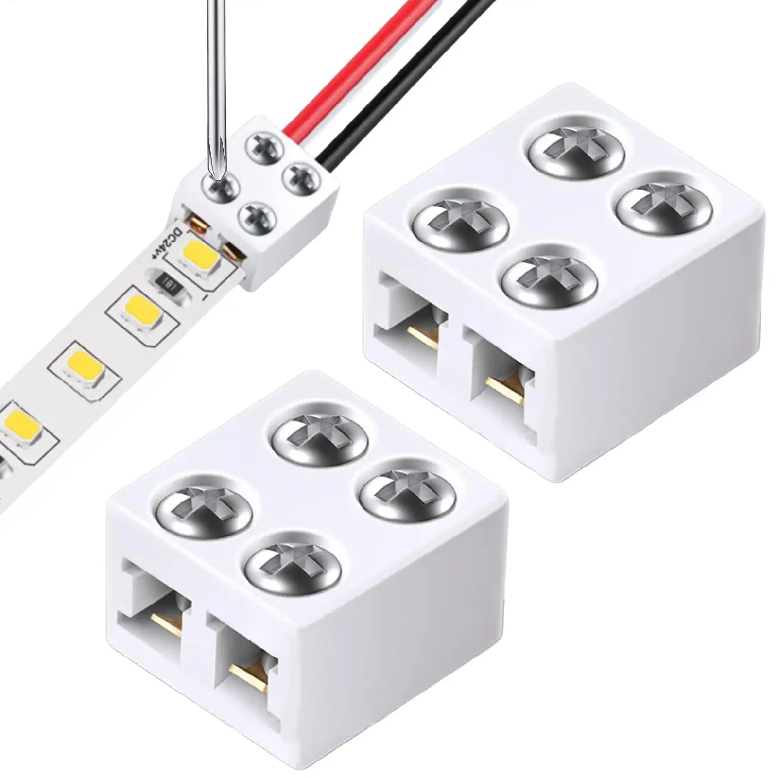 Durable and Versatile 8mm LED Strip Light Connectors