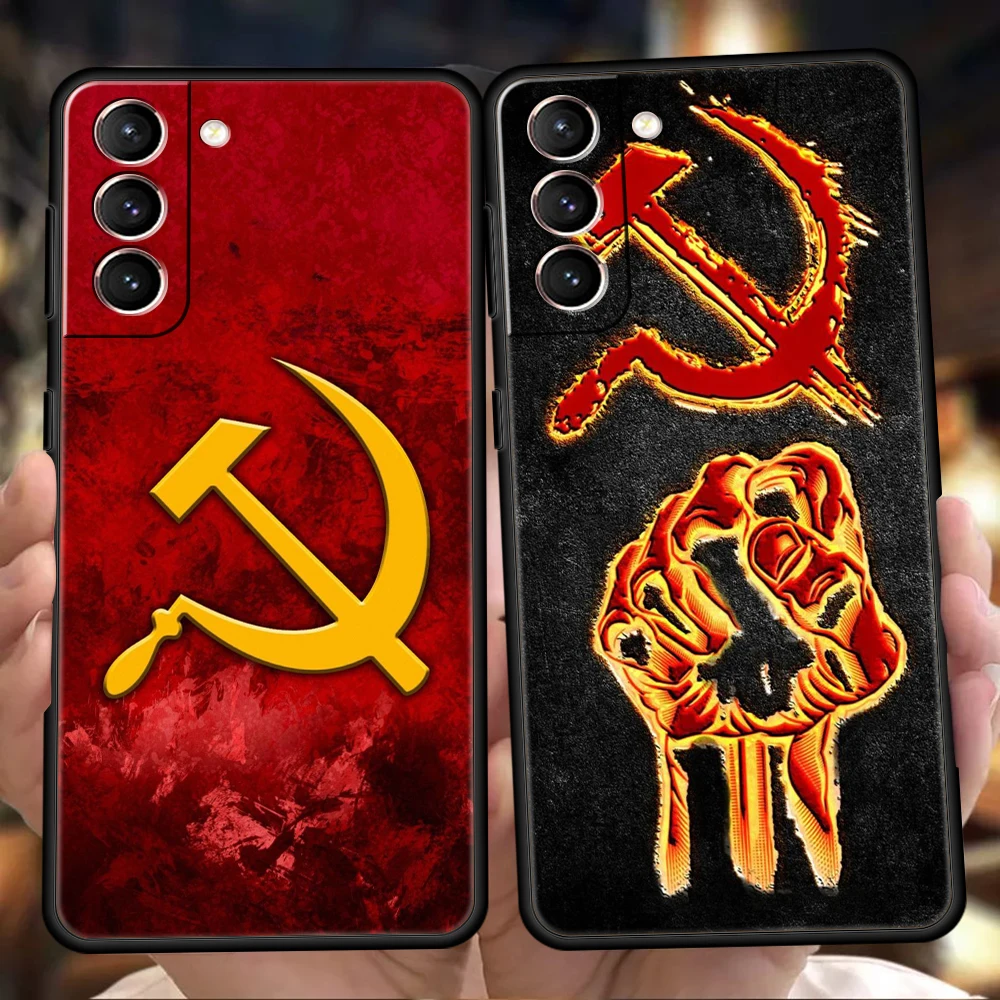 Vintage CCCP Flag Soft Phone Case Cover