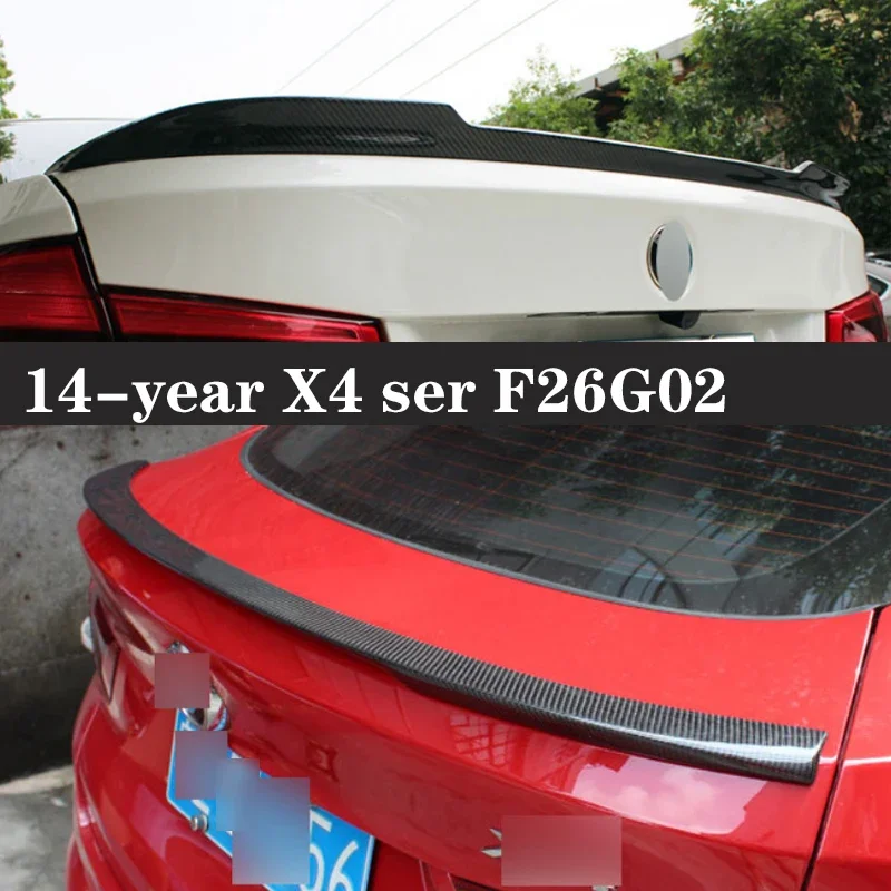 

For BMW X4 Series F26 G02 Carbon Fiber Spoiler Shunt Rear Tail fins Duckbill Car Wing Retrofit the rear wing Car Accessories