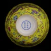 Jingdezhen Pink Yellow Dragon Pattern Small Bowl Antique Porcelain Decoration 5
