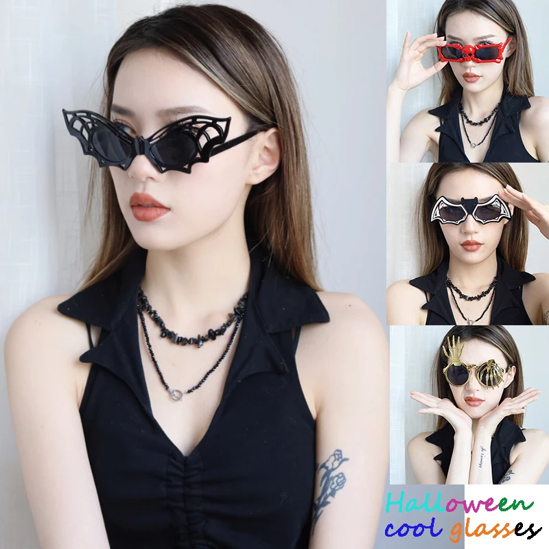 

Party Glasses Retro Sunglasses Women Men Cool Sun Glasses Bat Butterfly Eyeglasses Halloween Dance Eyewear Funny Shades Glasses