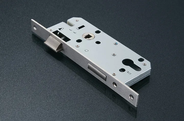 Description Picture 4 of item85-45 Stainless Steel Security Door Lock Bodys Silent Tongue Mechanical Lock Body Household Hardware Accessories Cylinder