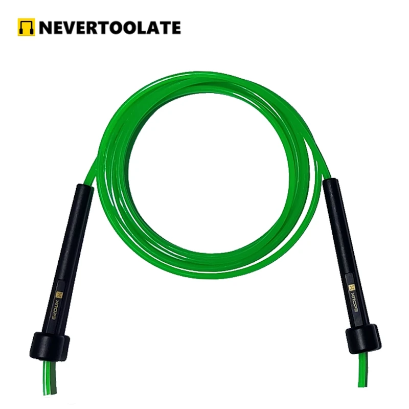 NEVERTOOLATE 12cm small handle TPU pvc 4.5MM skip rope jump rope kids adult fitness beginner exercise