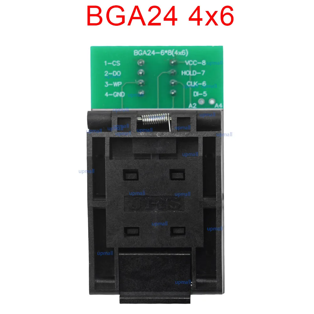 

TFBGA / BGA24 to DIP8 6*4mm IC Socket for RT809H T56 T48 RT809F TL866CS TL866A TL866II Sofi Programmer BGA Chip Frame IC Size