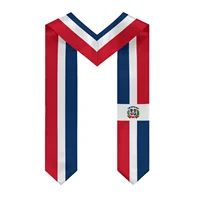 Dominican Republic Flag Graduation Stole Shawl Sash Honor For Study Aboard International Students 2