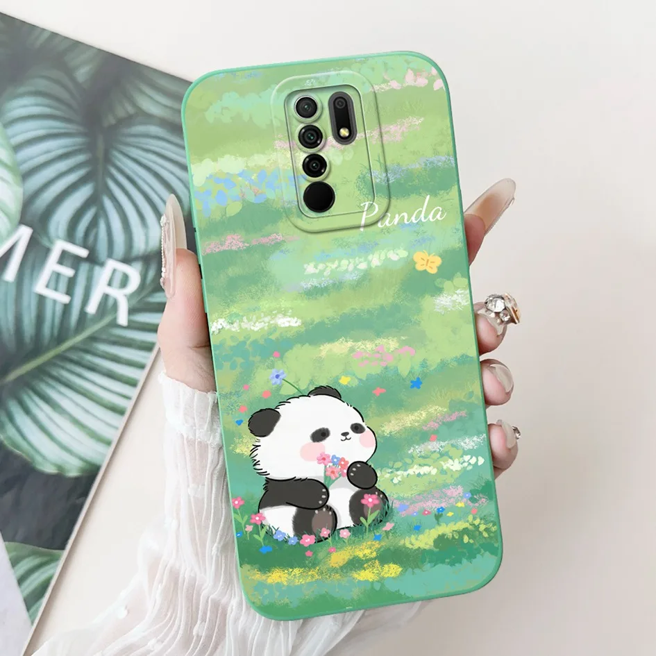 Charming Panda Avocado Silicone Square Matte Phone Case