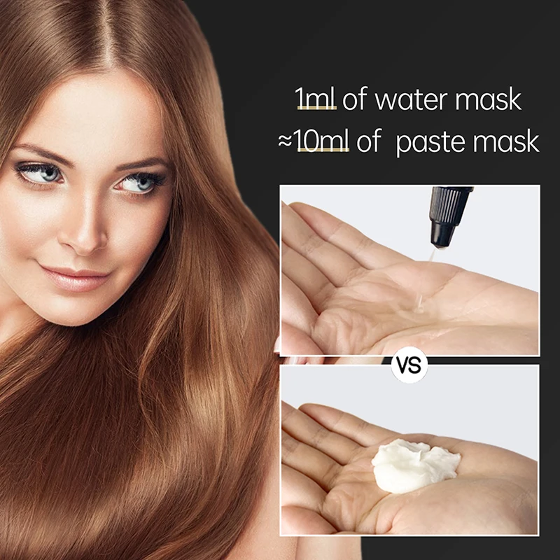New 5 Second Water Hair Mask Quickly Smooths Frizzy Repairs Damage Non-greasy Hydration Keratin Treatments 60ml |