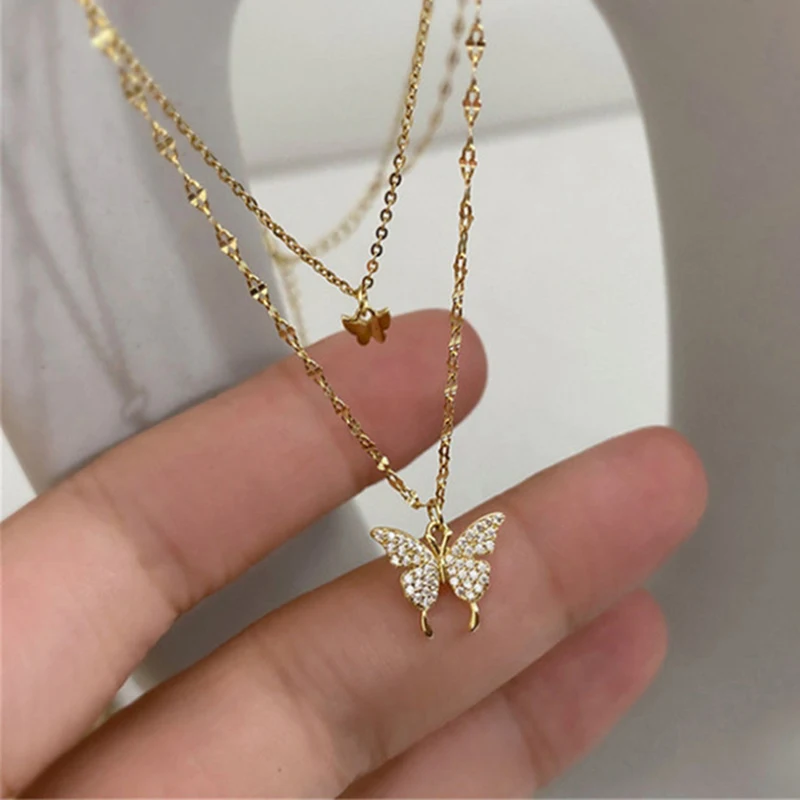 Women Jewelry Pendant Choker Necklace Women Teen Girls Elegant Rhinestone  Tassels Clavicle Chain Necklace Collar Jewelry Gifts Women Jewelry Set