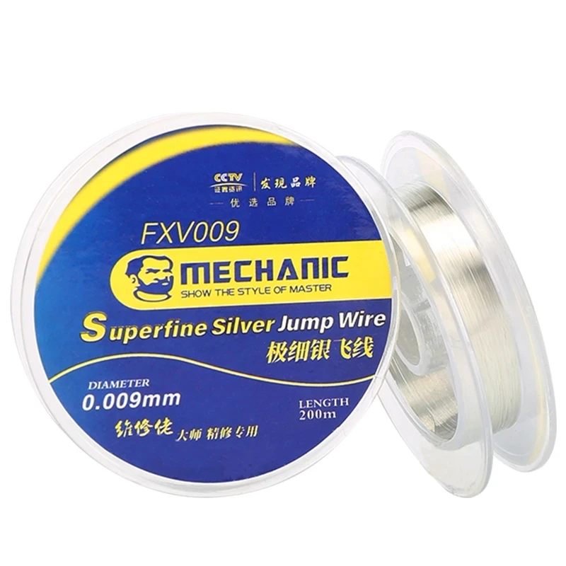MECHANIC Jumper Wire 절연 0.009mm FXV009 0.01mm FXS001 0.02mm FX-9 Flying Line for iPhone 마더 보드 지문 수리