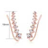Boucles d'oreilles à crochet pour femmes, ensemble de 7 pièces, bijoux à la mode, couleur or Rose, DFE527