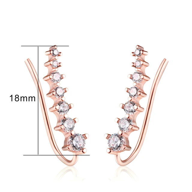 Boucles d'oreilles à crochet pour femmes, ensemble de 7 pièces, bijoux à la mode, couleur or Rose, DFE527