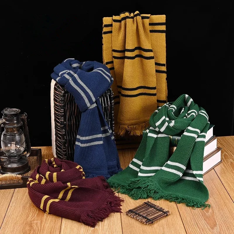 Magic College Scarf Magician Cosplay Costumes Accessories Fans Gift Men Women Warm Sorceress Scarves