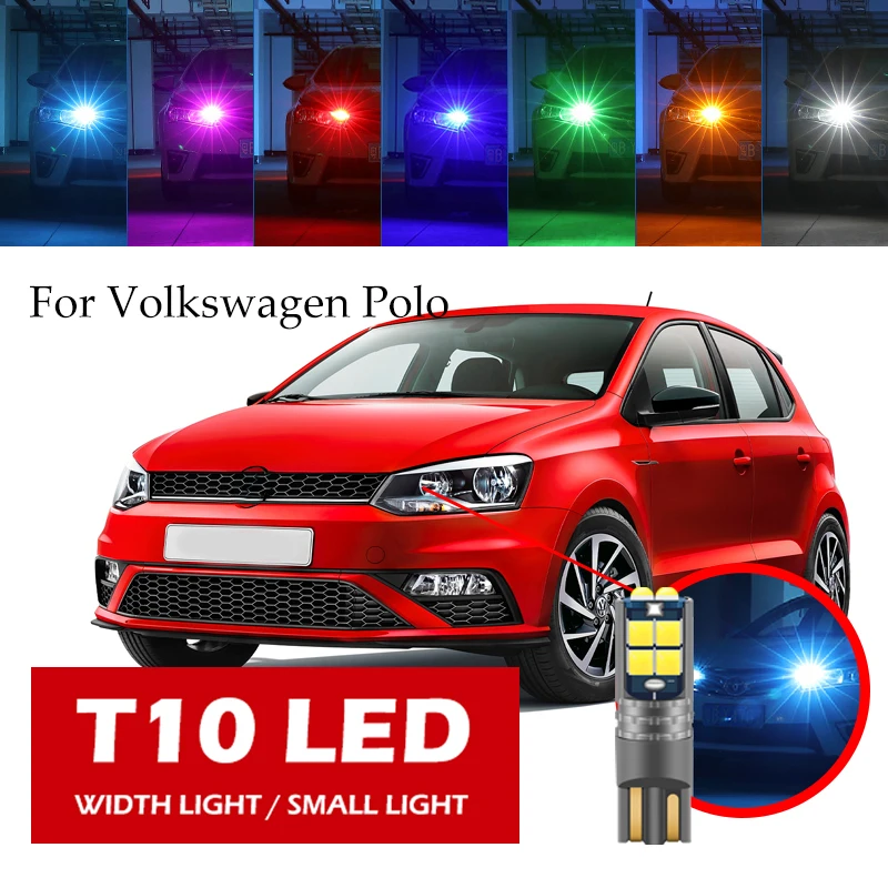 

1ps T10 LED W5W For Volkswagen Polo Side Door Light, Small Headlight, Car Boot, License Plate Light