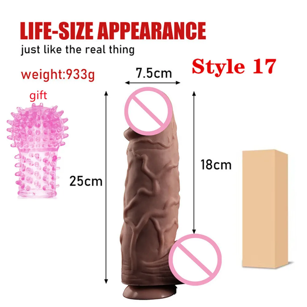 Realistic silicone dildo large penis thick female dildo sex toys G-spot vaginal stimulator female masturbation sex products sex toys