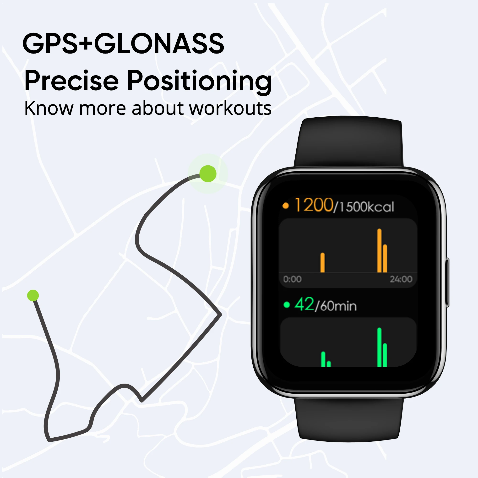 Realme DIZO ð  Ʈ ġ GPS 1.75 ġ ػ Ǯ ġ ũ SpO2  ɹڼ     
