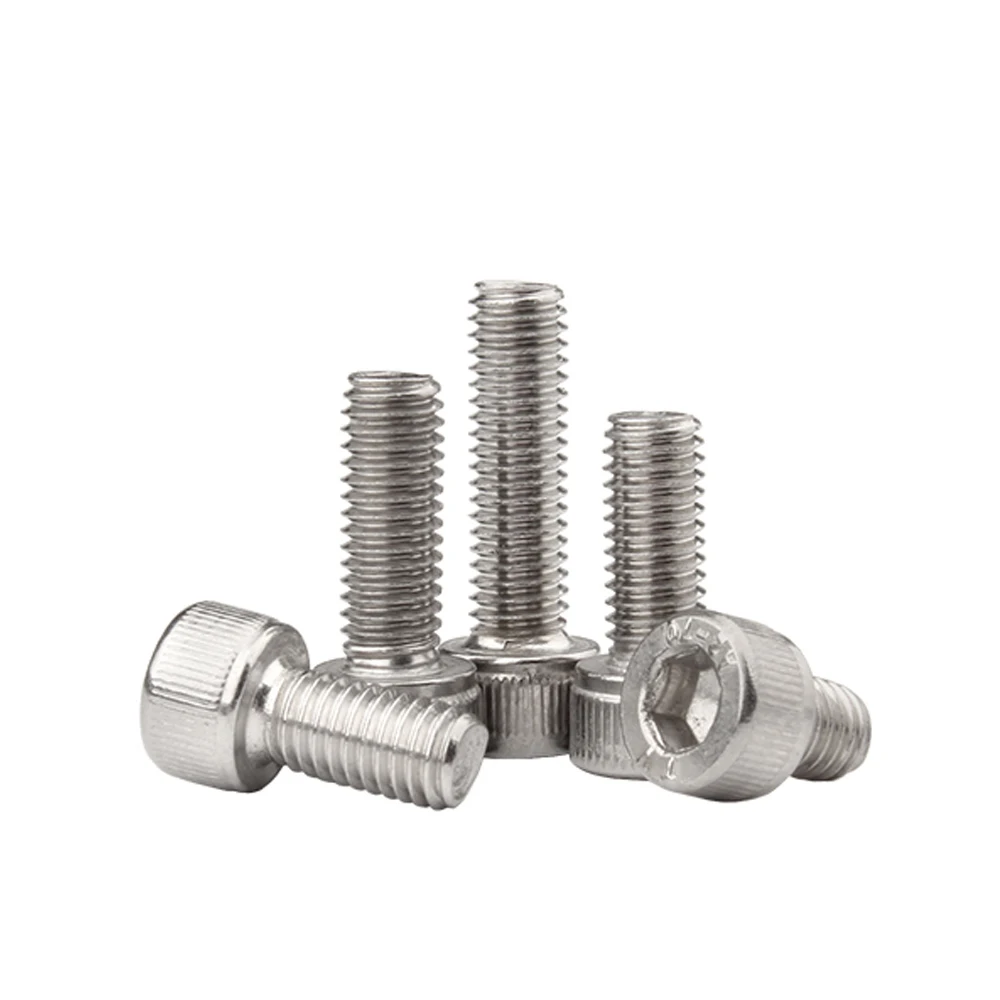 M1.4 M1.6 M2 304 Stainless Steel Cap Allen Head Bolt Grade 12.9 Black DIN912 And Nut Hexagon Hex Socket Cap Bolt Screw L = 2-16mm