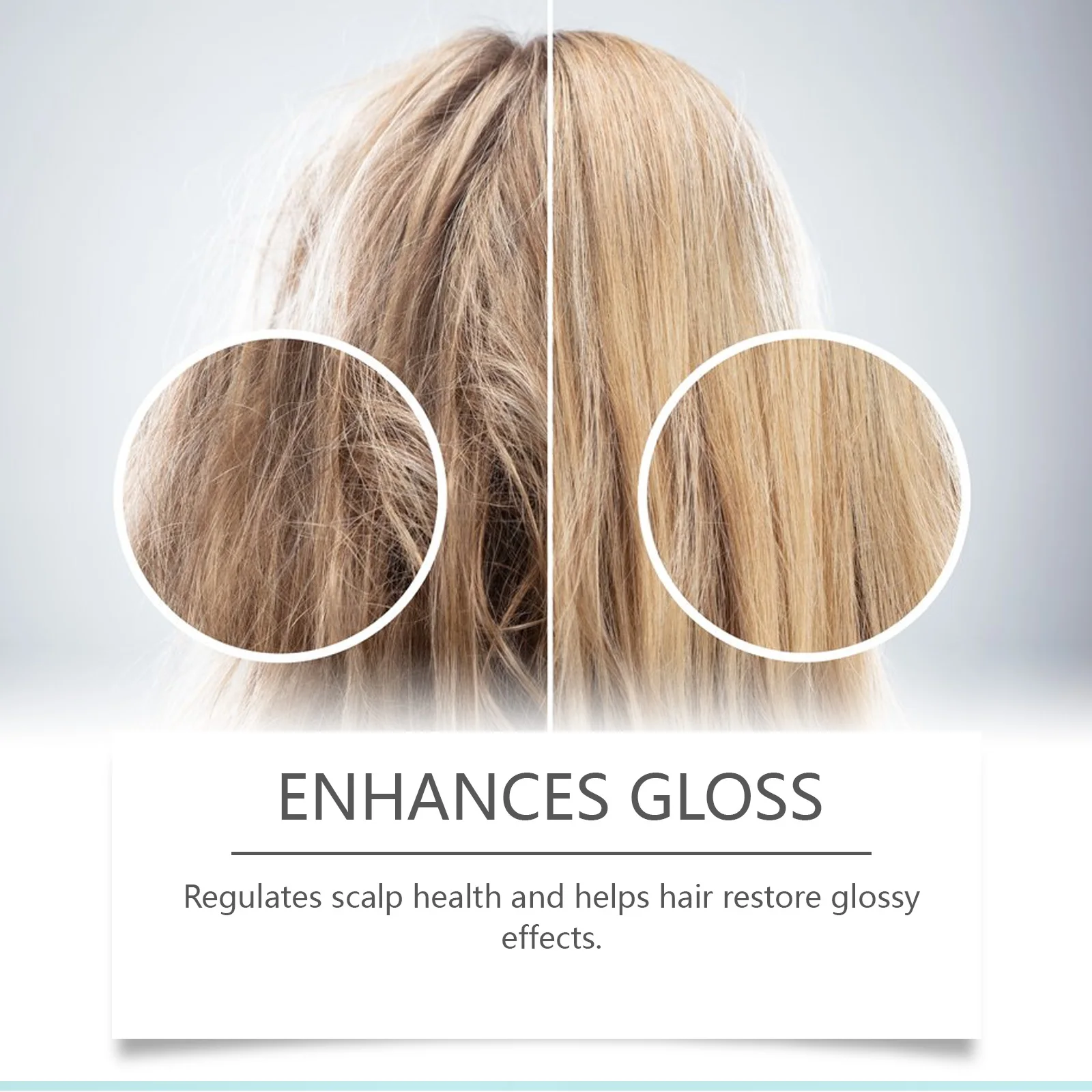 Rosemary Hair Essential Oil Repair Frizz Split Ends Damaged Hair Nourish Roots Stress Relief Scalp Massage Comb Smooth Oil