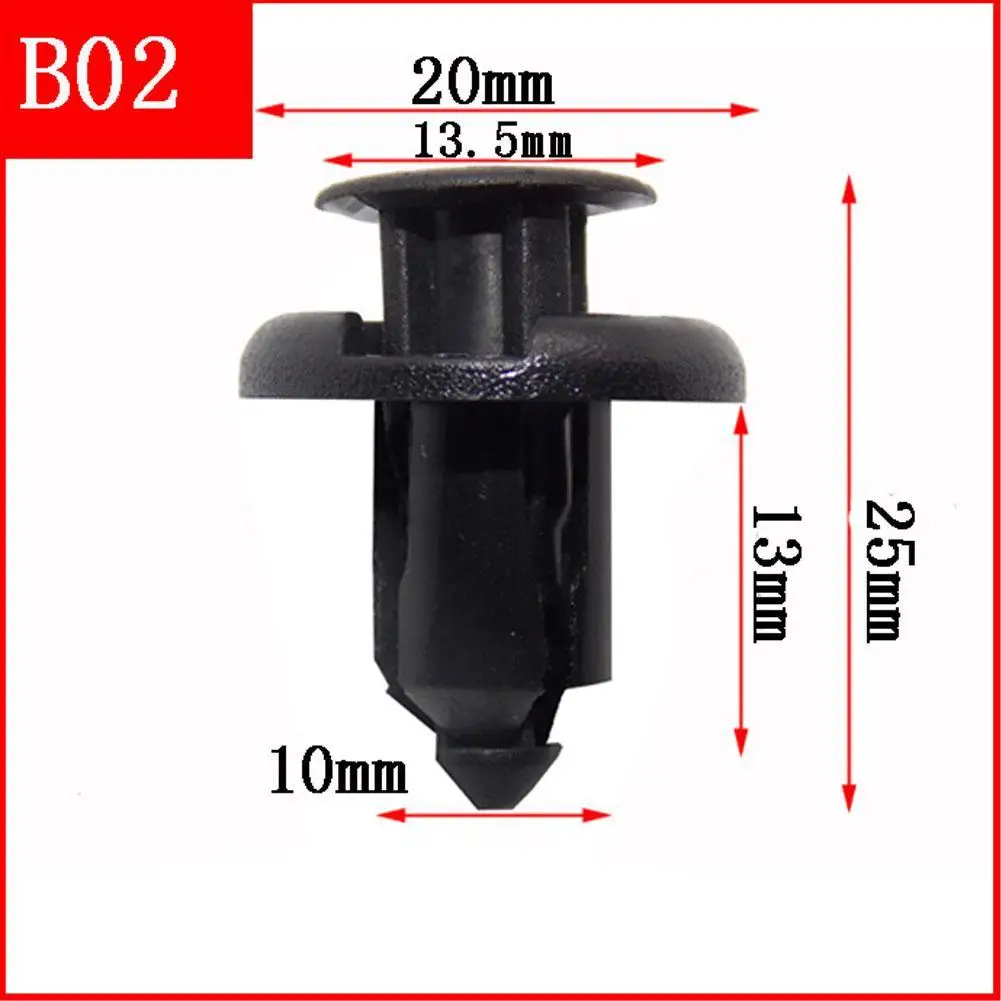 Pince de fixation en plastique pour toutes les voitures, clip de rivet à vis,  poussée de garde-boue de pare-chocs automatique, trou de 10mm, 9mm, 8mm,  7mm, 6mm, 5mm, 20 pièces - AliExpress