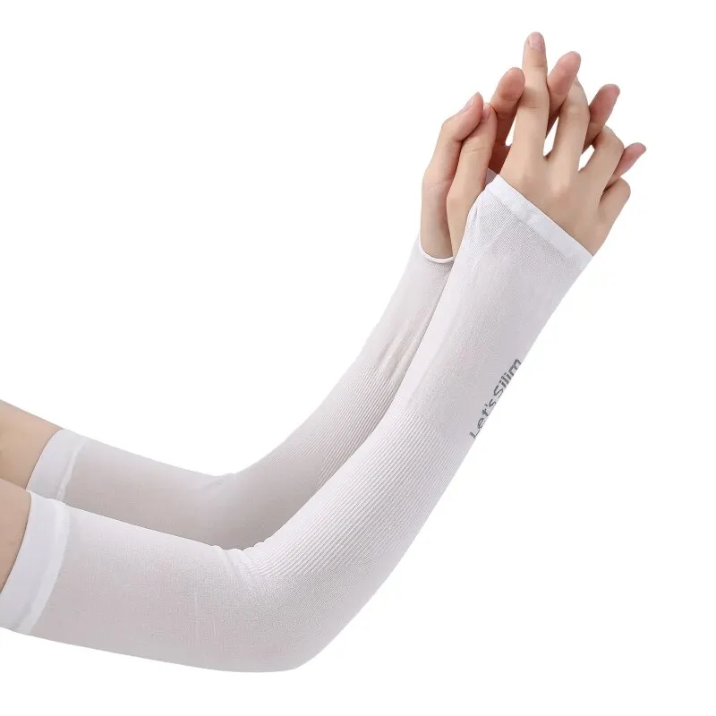Ice Arm Sleeves 2 Pairs Ice Silk Sleeves For Men And Women Outdoor Uv Protection Cycling Arm Sun Screen Protection