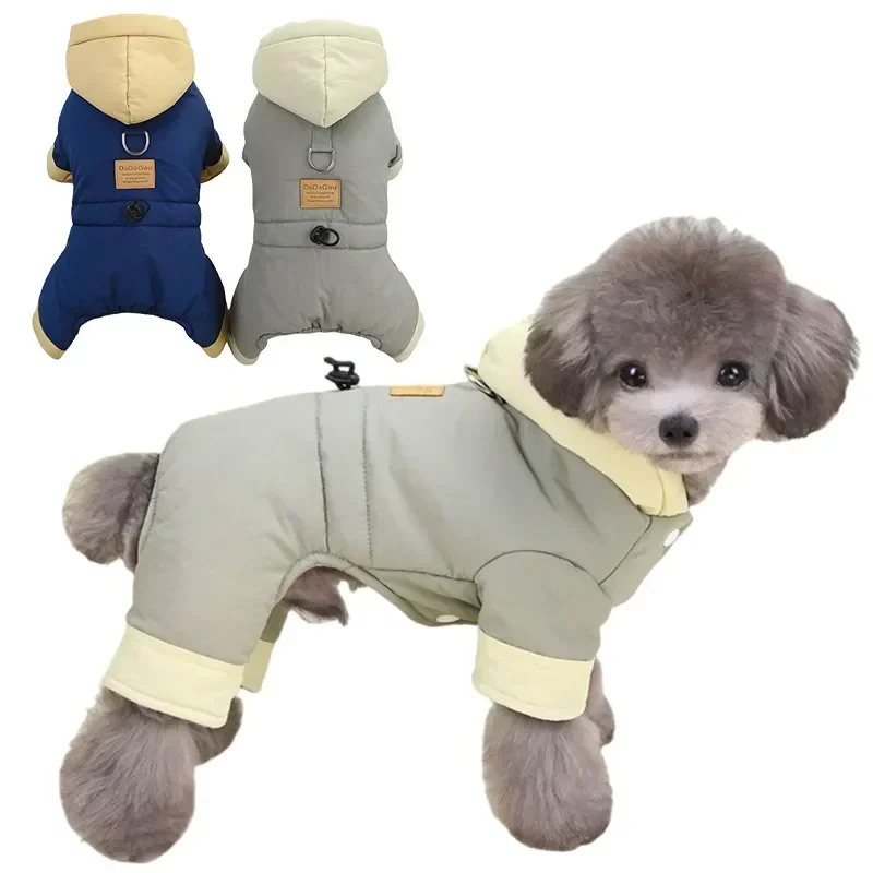 

Thicken Warm Dog Jumpsuit Winter Dogs Clothes for Chihuahua Youkshire Coat Windproof Puppy Overalls Jacket Pet Clothes