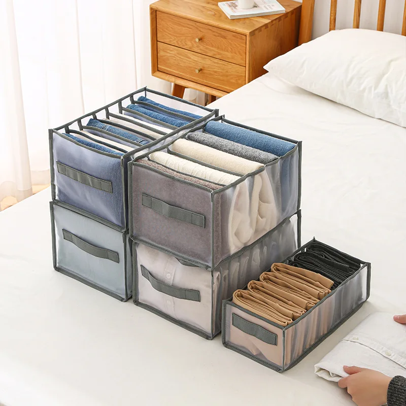 

Clothes Underwears Bras Organizer Jeans Storage Box Organizer Box Wardrobe Clothes Storage Boxes with Compartments Socks Storage