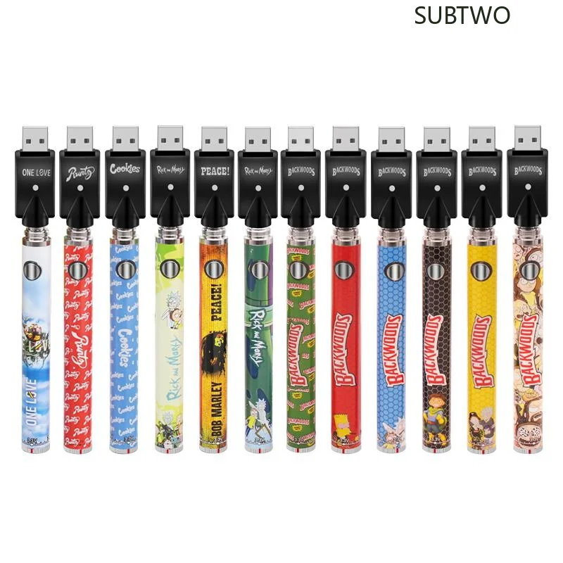 10pcsCookiesBackwoods1100mahPreheatingAdjustBattery510Thread