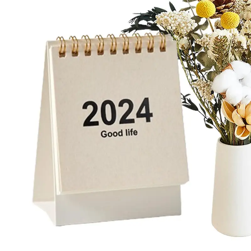 

Mini Desk Calendar Small Stand Up Desk Calendar 2024 2024 Mini Calendar Creative Desktop DecorationDaily Schedule For Home
