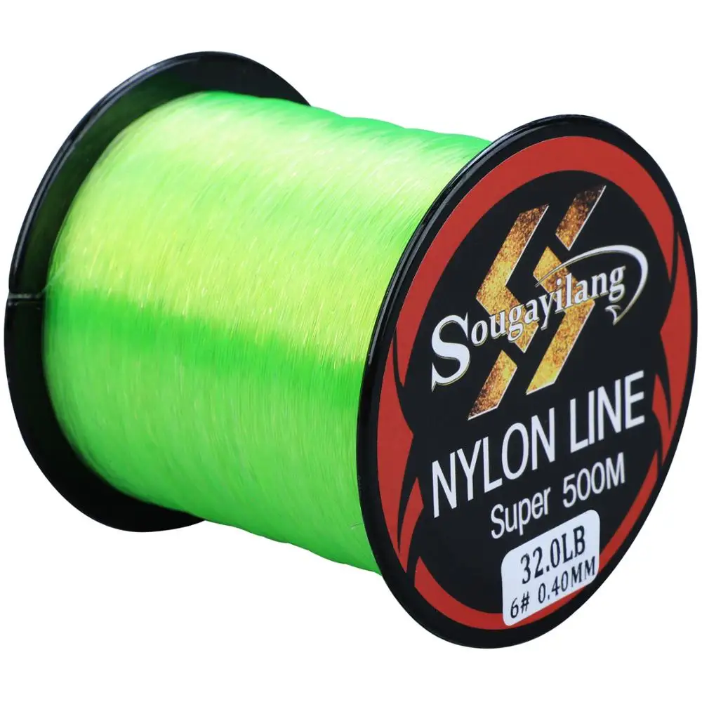 Sougayilang 500m Monofilament Line 1136.3lb Super Strong Nylon Fishing