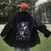 Arcane-Jinx Graphic Zipper Hoody Men Women Hip Hop Fashion Zip Up Sweatshirt Men Oversized Pullover Hoodie Streetwear Tops 2