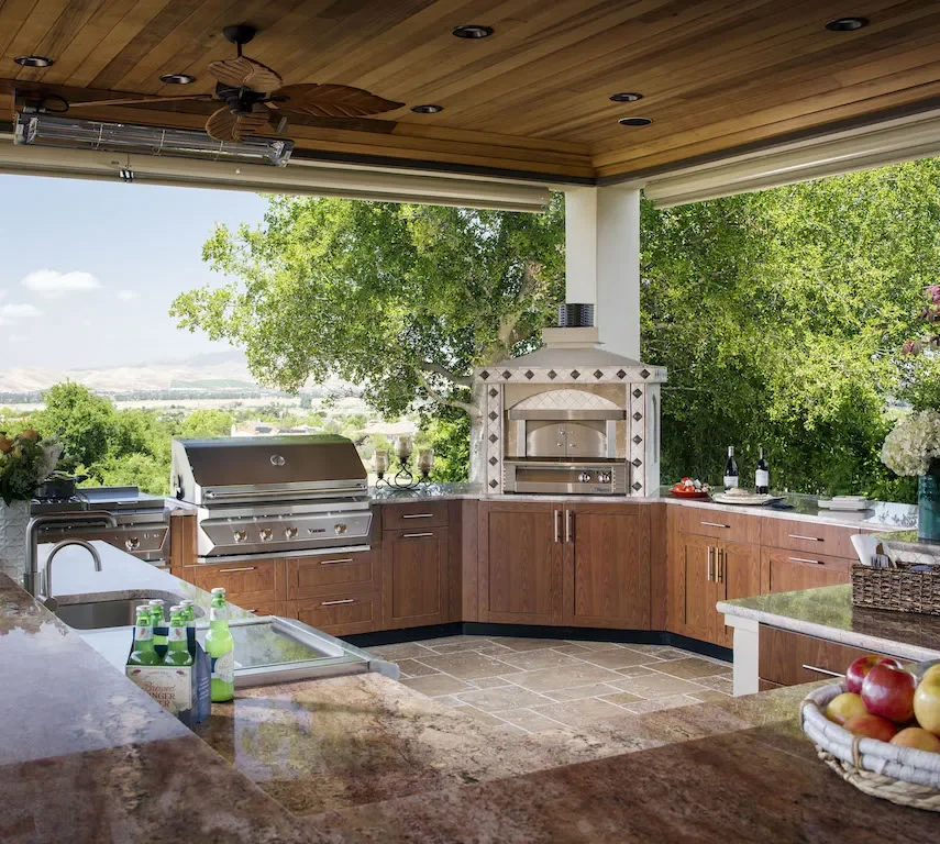 Stainless Steel Outdoor Bbq Kitchen Set High-end And Atmospheric Outdoor Kitchen Bbq Island Cabinets
