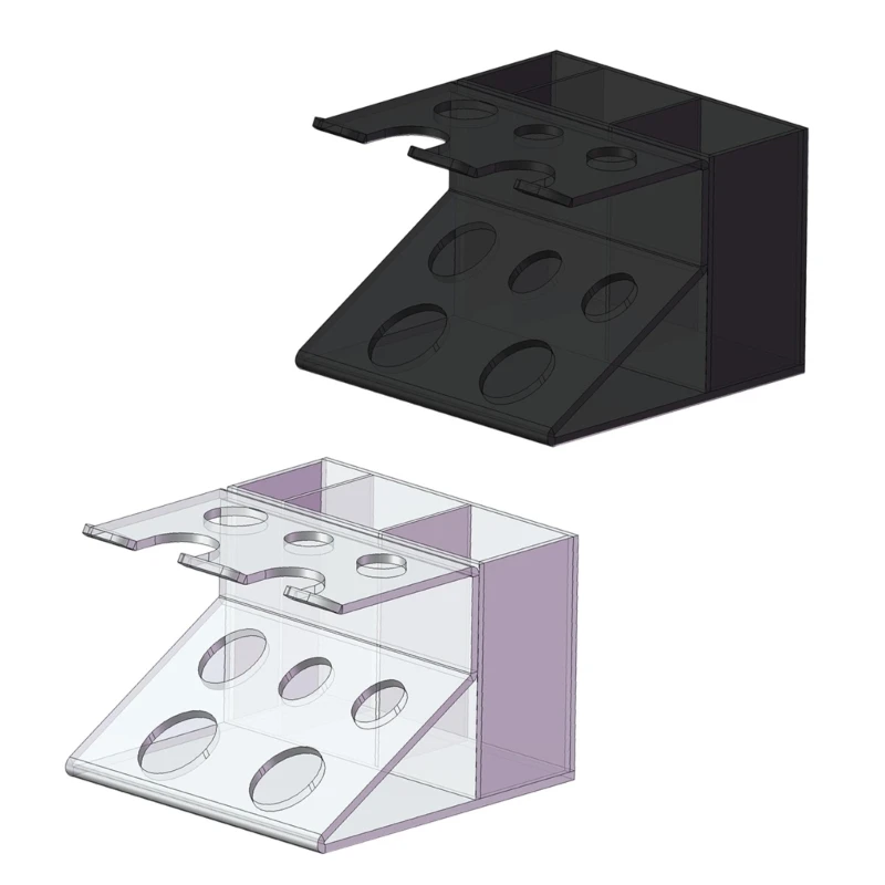 Makeup Organizers Acrylic Brush Holder Makeup Storage Box Practical Shaver Holder Cosmetic Beauty Organizers for