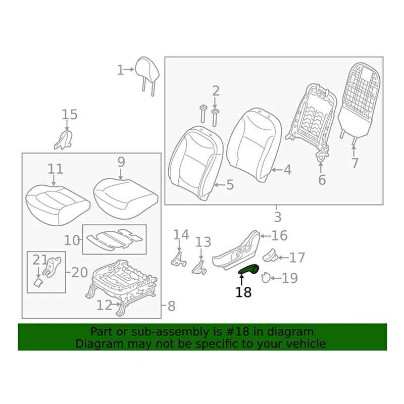 88195-B2000EQ Front Driver Side Seat Adjustment Handle Lever Parts For Kia Soul 2014- Seat Puller Leverage 88195B2000EQ