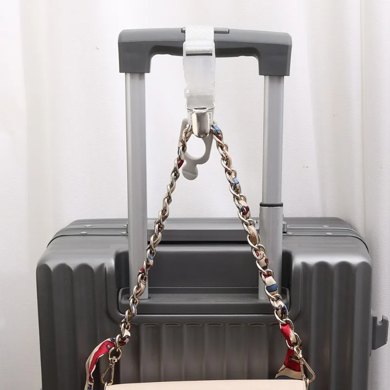 Sturdy Luggage Hook Portable Luggage Fixed Bag Polyester Hanging Buckle Detachable Convenient Minimalist Travel Bag Accessories