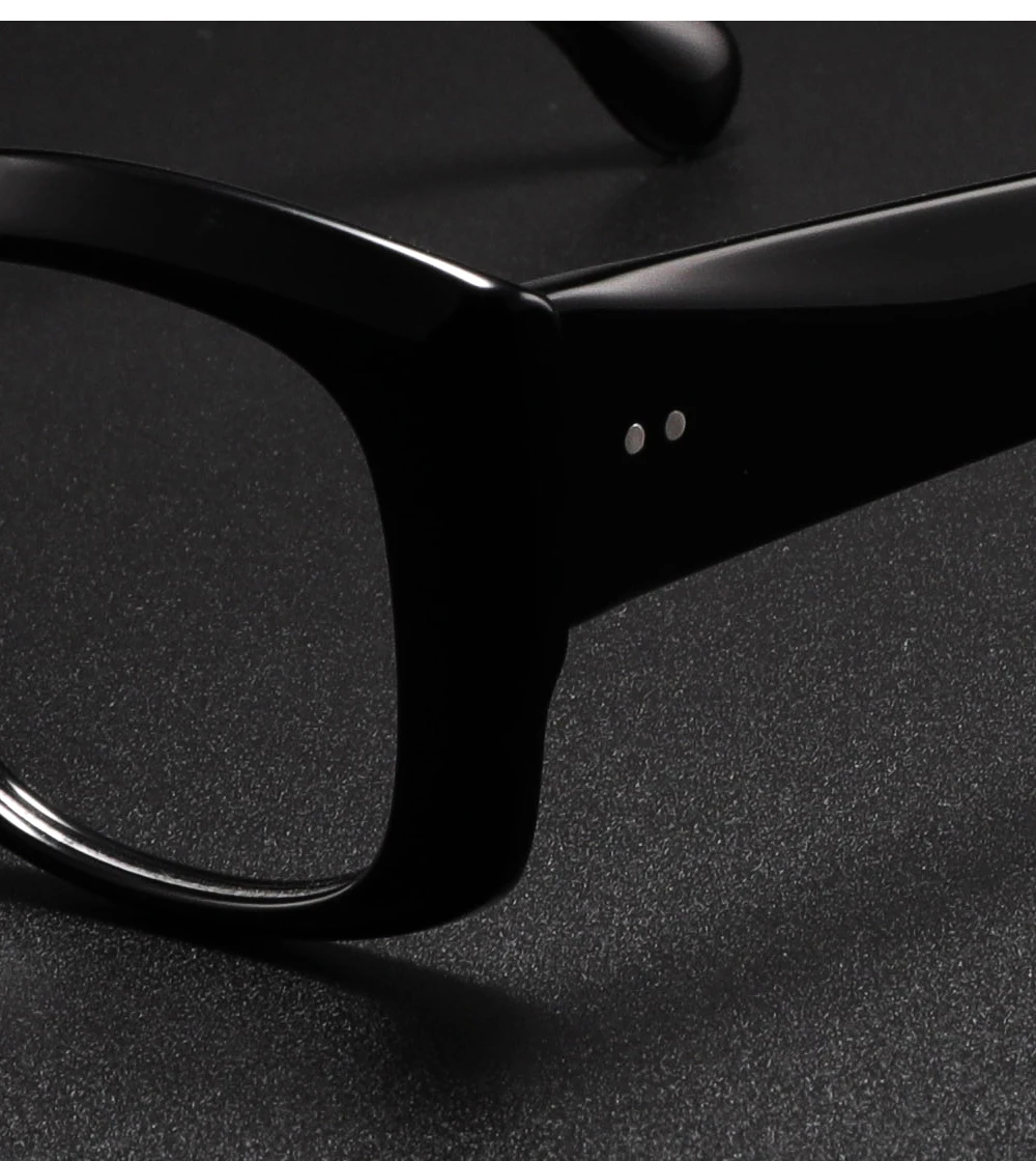 Große quadratische Acetat-Brille für Männer, Markendesign-Brillengestell, luxuriös, individuell anpassbar, Myopie, Presbyopie, verschreibungspflichtige optische Brillen – Detail 6
