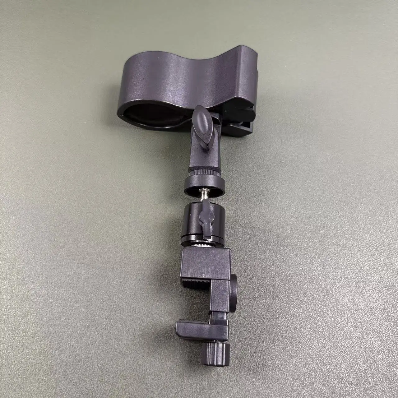 금속 데스크탑 마이크 스탠드, 탄성 클램프 포함, 360도 회전 가능한 데스크탑용 짐벌 클립