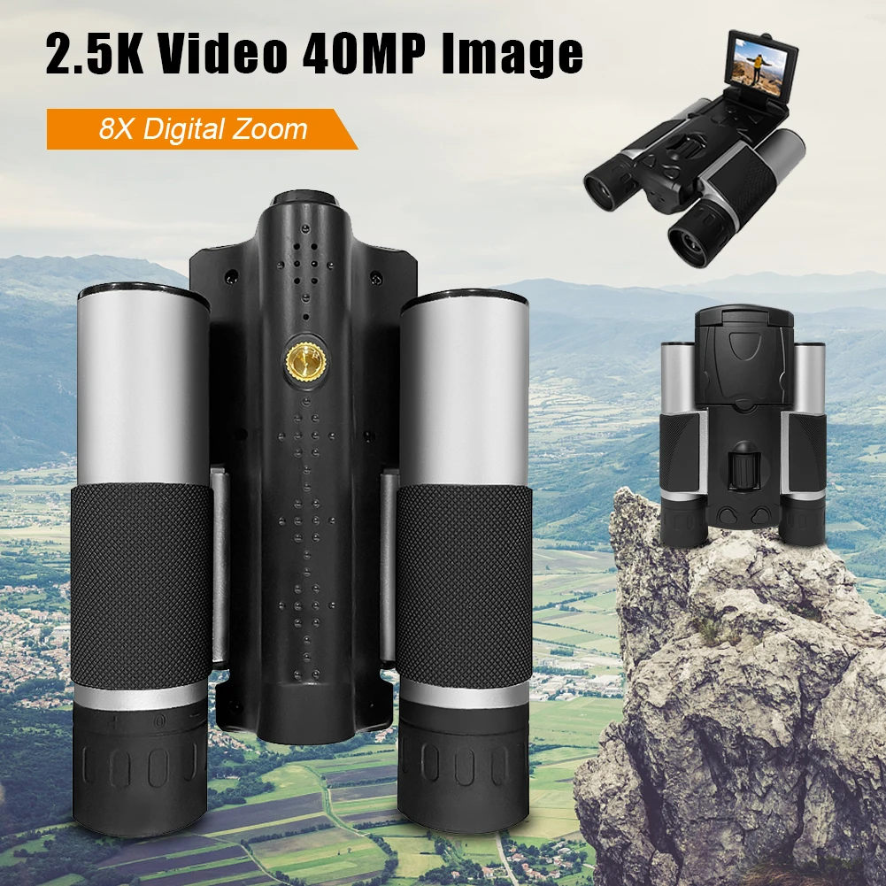 

HD Powerful Binoculars Screen Video Photo Recorder Telescope Zoom 12X Digital Telescope 1000m Travel Camping Fishing Hiking