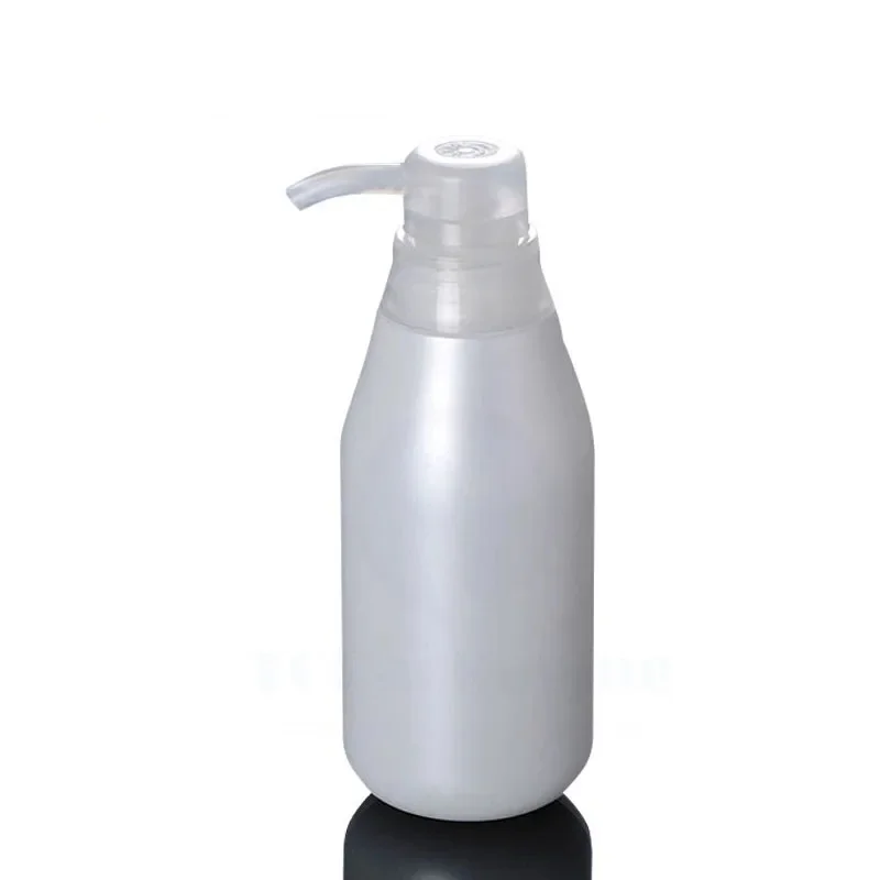 

20PCS/LOT 300ML Press Lotion Pump Bottle Refillable Empty PE Plastic Pressure Container Milk Bottle Shampoo Shower Gel Packing