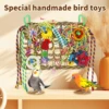 Bird Toys Handmade Bird Foraging Toys Fun Parakeet Toys Portable Parakeet Foraging Toy Parrot Chewing Toy Bird Parrot Toy 1x7.9 1
