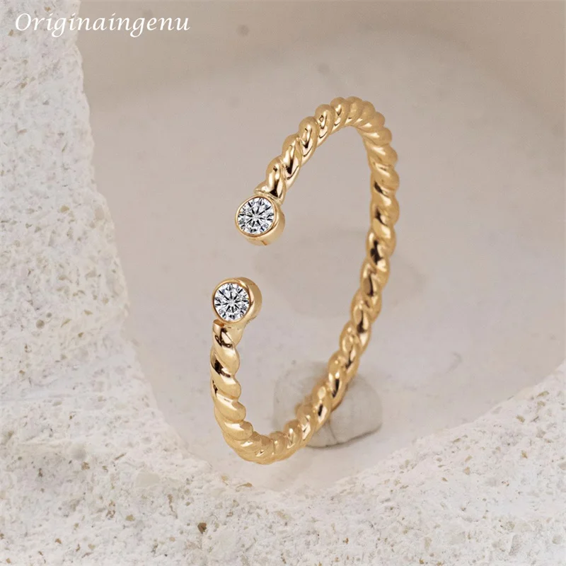 

14K Gold Filled Moissanite Ring Handmade Band Ring Minimalism Jewelry Personalized Tarnish Resistant Jewelry Boho Women Ring