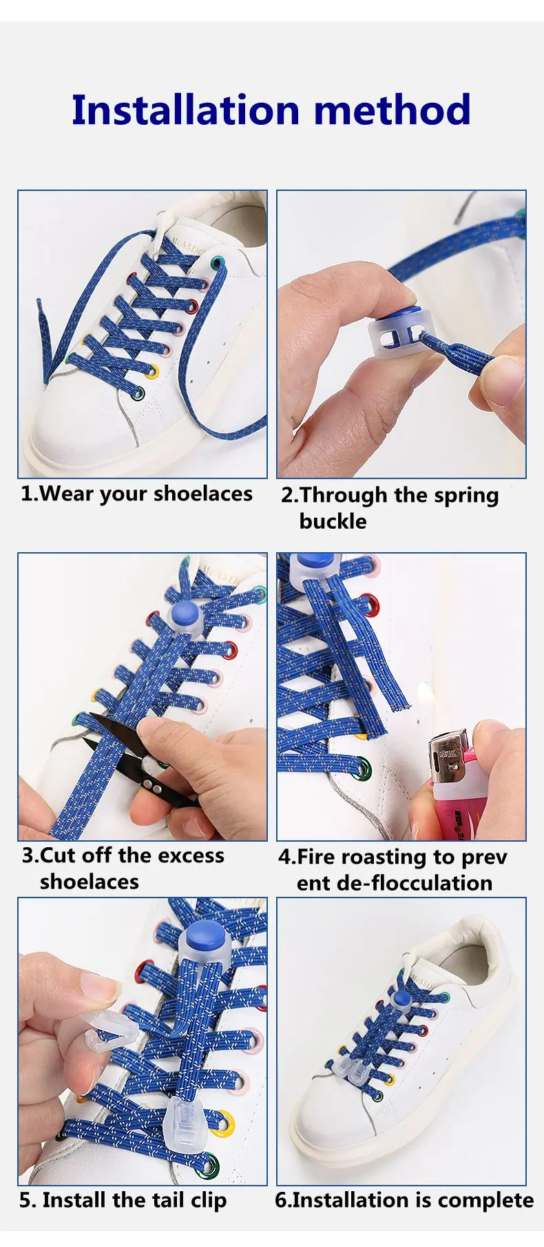 1 paar Reflektierende Elastische Schnürsenkel Turnschuhe Schnürsenkel für Turnschuhe Kinder Erwachsene Schnelle Ohne Krawatte Flache Gummibänder Luminous Schnürsenkel – Detail 12