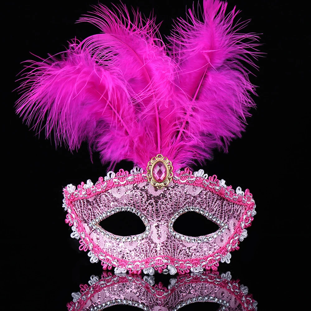 Women Masquerade Mask Party Mask Women Masquerade Luxury Peacock Feathers Mask