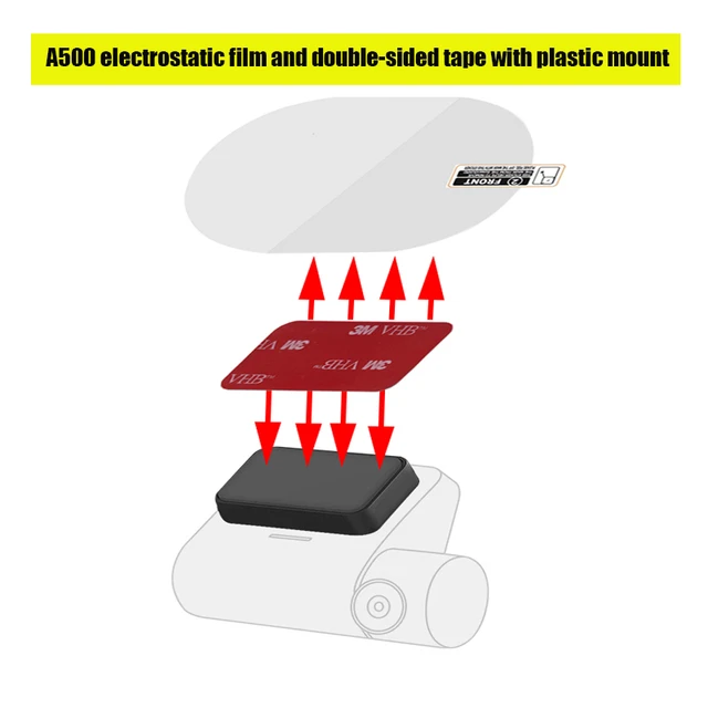 For 70mai 1S/M300 3M holder Electrostatic Sticker for Dash Cam Heat  Resistant Adhesive ,Suitable for 70mai Pro Car DVR 3pcs