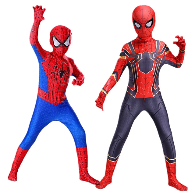 Child New Iron Spiderman Cosplay Costume Kids Halloween Movie Superhero  Fantasy Costume - Cosplay Costumes - AliExpress