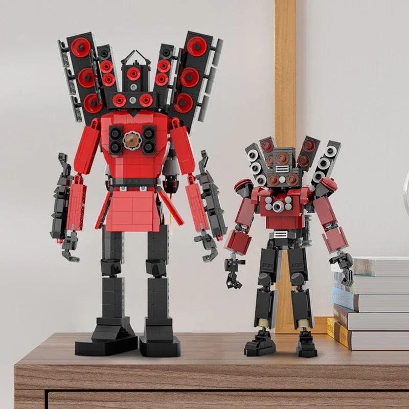 Skibidi Toilet Building Blocks Speakerman Titan / Speaker Titan E Camerman Titan / Camera Titan Toys Suit For Kids Gift