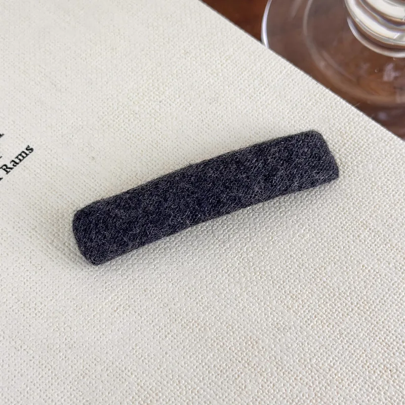 Minimalistische Plüsch-Baby-Clip, Haarnadel, seitlicher Clip, neuer Stil, gerade Haarspange, Baby-Haarspange für Pony, Stirn-Haar-Accessoire – Detail 12